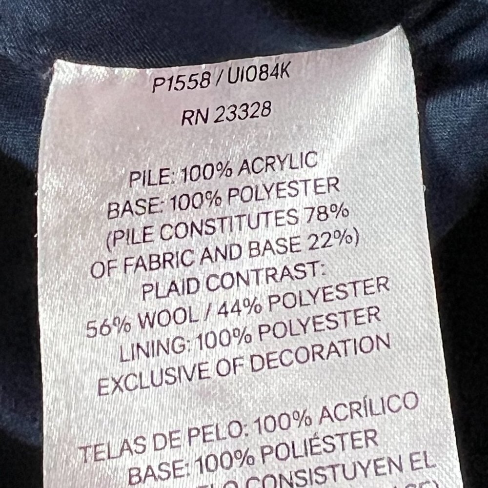 Pendleton Jacket Fleece Blue Medium - image 8